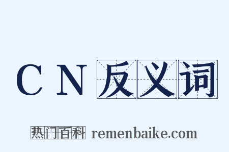 CN反义词是什么意思的图片